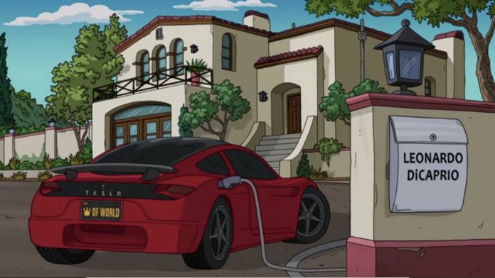 Tesla Roadster The Simpsons